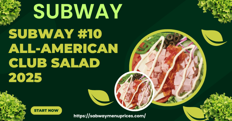Subway #10 All-American Club®Salad 2025