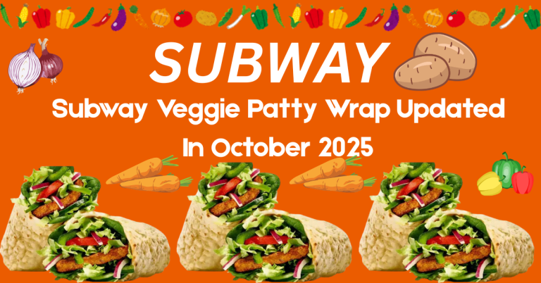 Subway Veggie Patty Wrap Updated In October 2025
